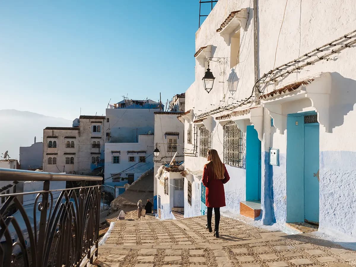Chefchaouen blue alleyway