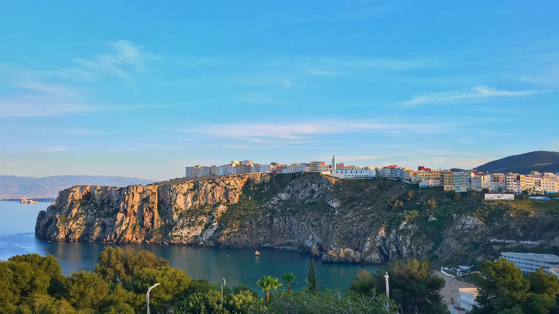Al Hoceima Morocco Mediterranean coastline with turquoise beaches and cliffs