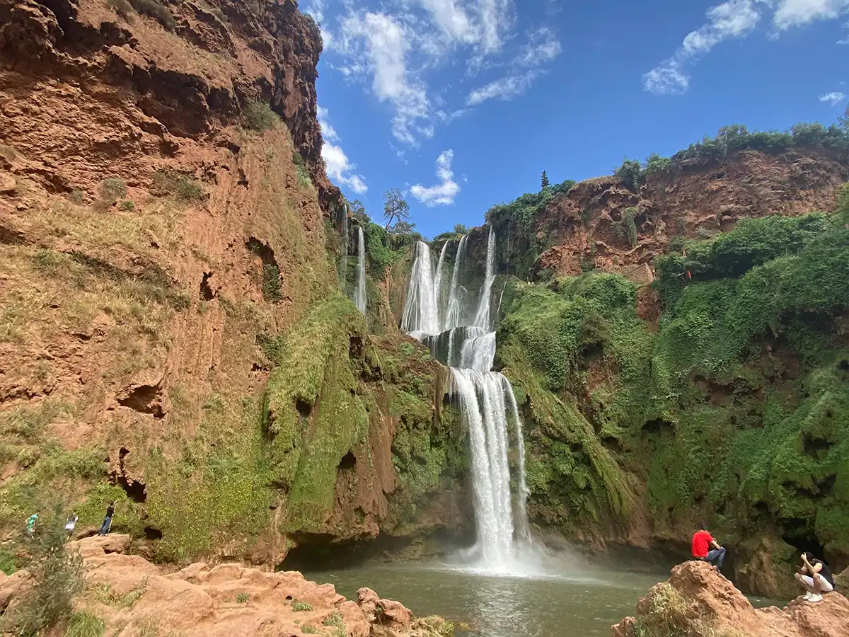 Azilal Morocco Ouzoud waterfalls in the Atlas Mountains with natural landscapes