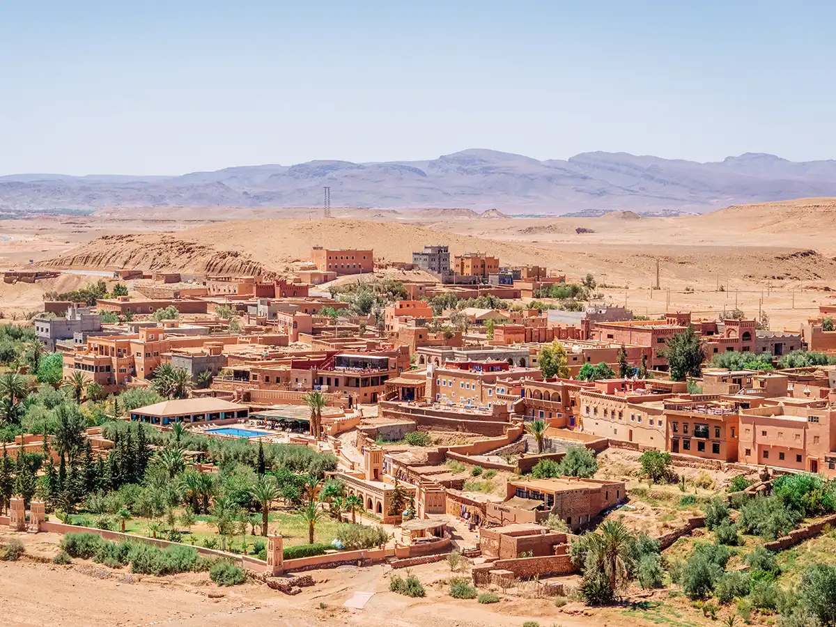 Kasbah and ksar architecture in southern Morocco