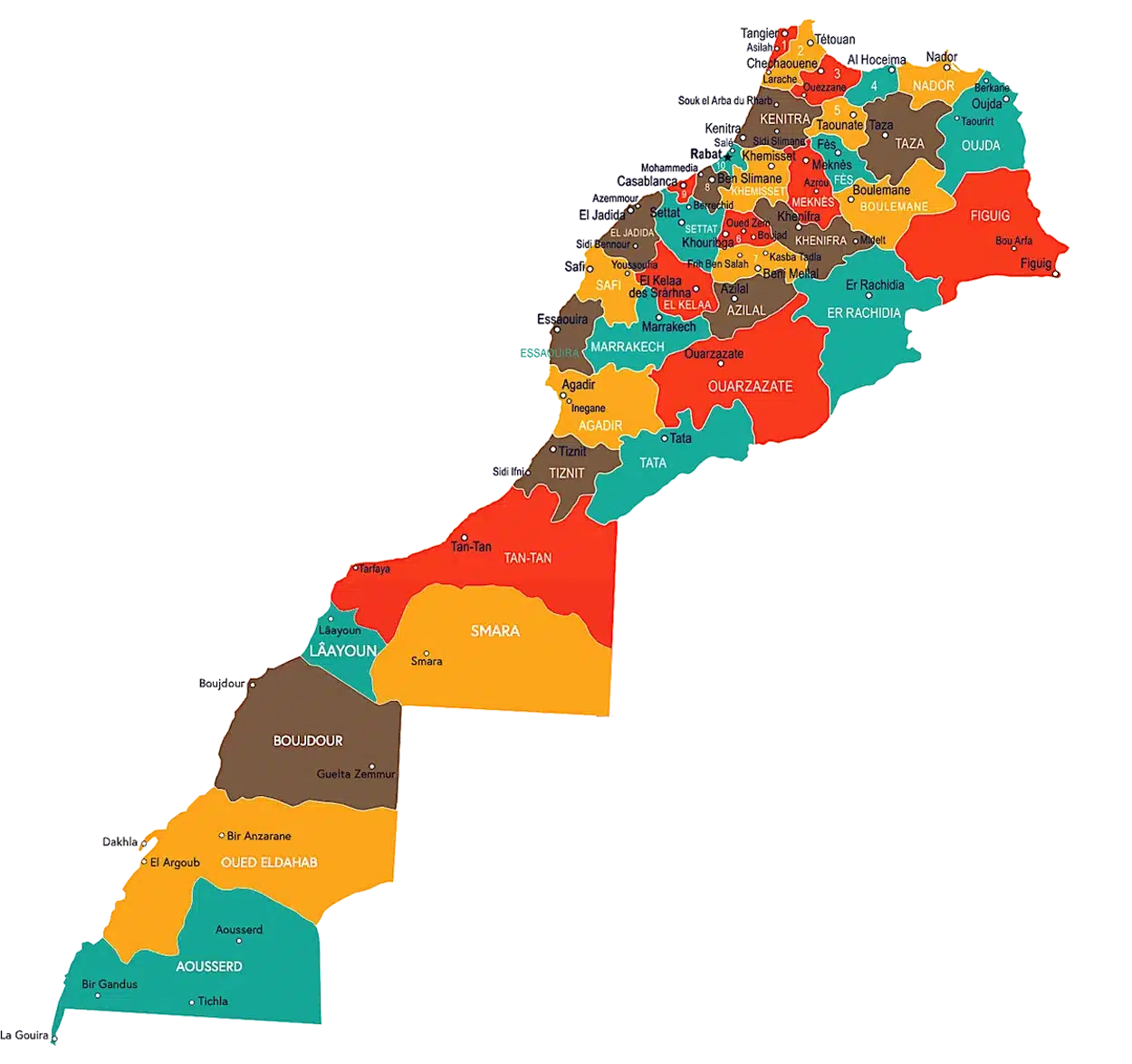 Map of Morocco