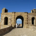 Skala de la Kasbah ramparts in Essaouira City facing the Atlantic waves