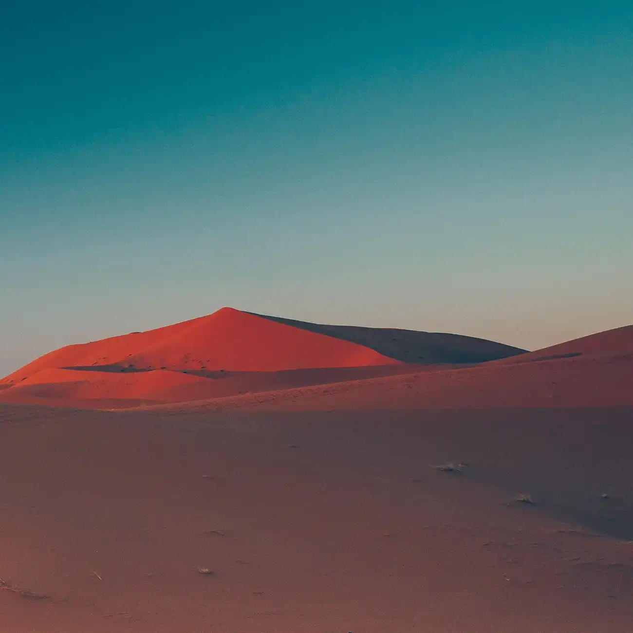 Hassan Addakhil Dam turquoise lake near Errachidia Morocco
