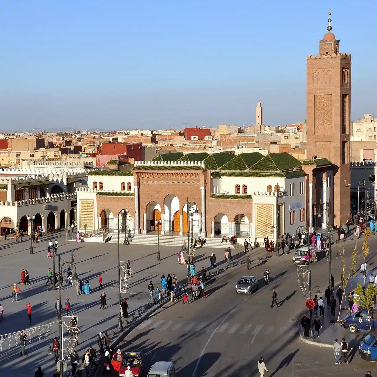 Mosque in the city center next to the traditional souks